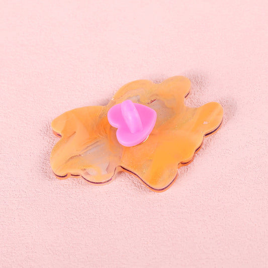 Rhino Beetle Triceratops Pearl Acrylic Pin