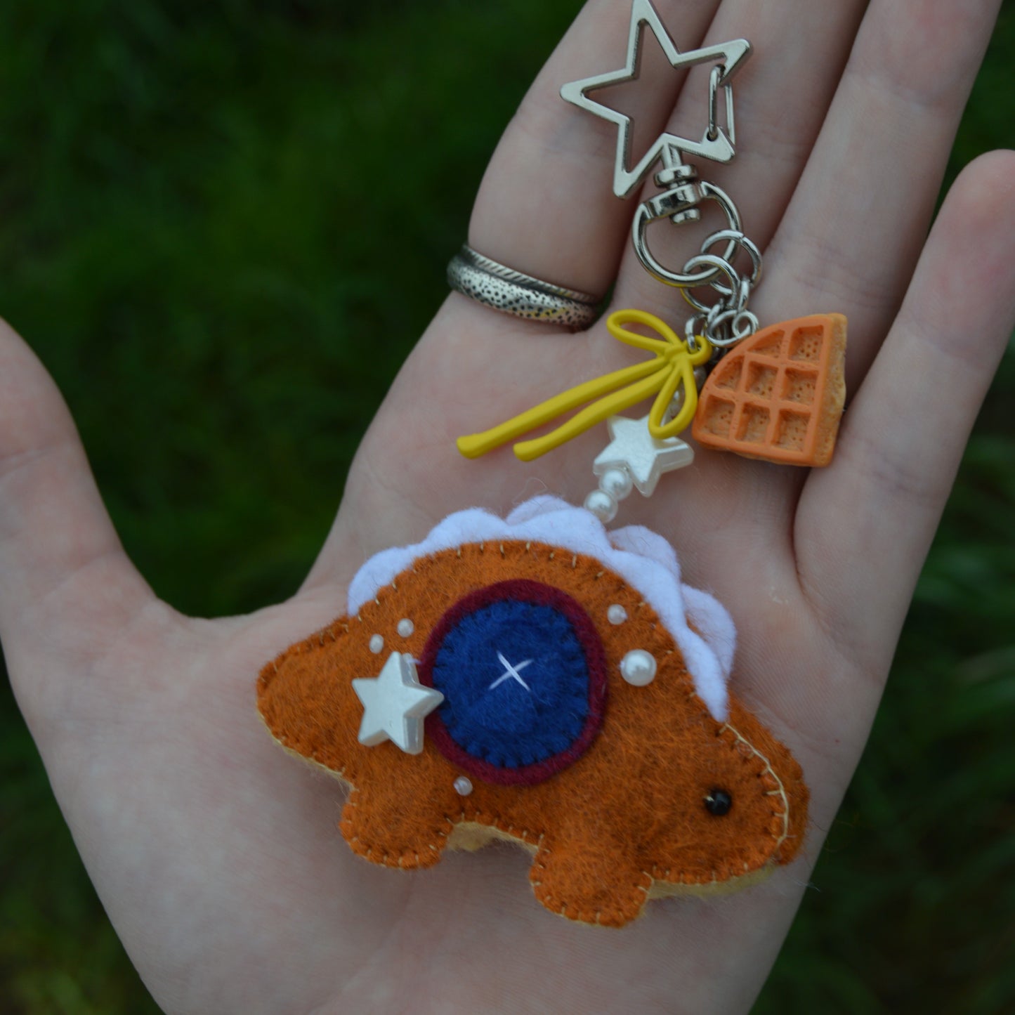 Blueberry Waffle Stego Keychain