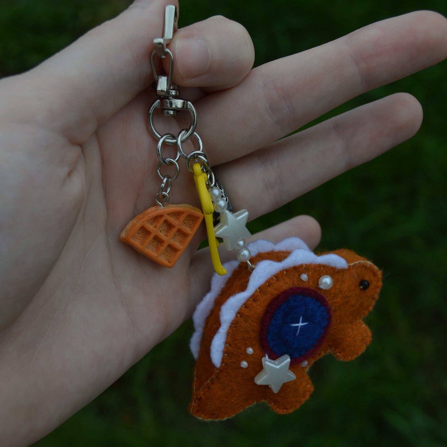 Blueberry Waffle Stego Keychain