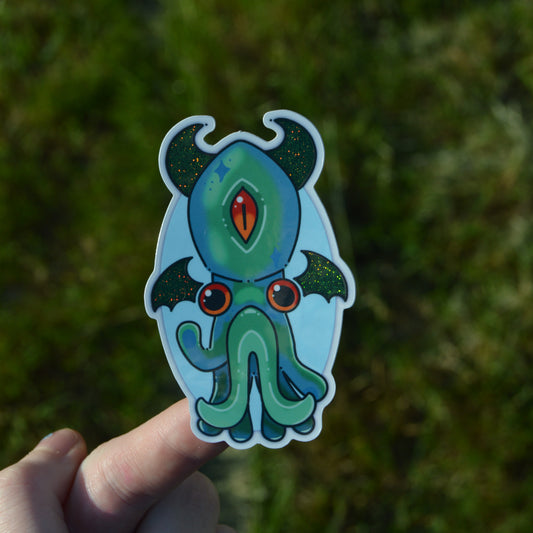 Cthulhu Squid Sticker