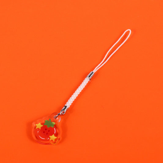 Tomato Button Phone Charm