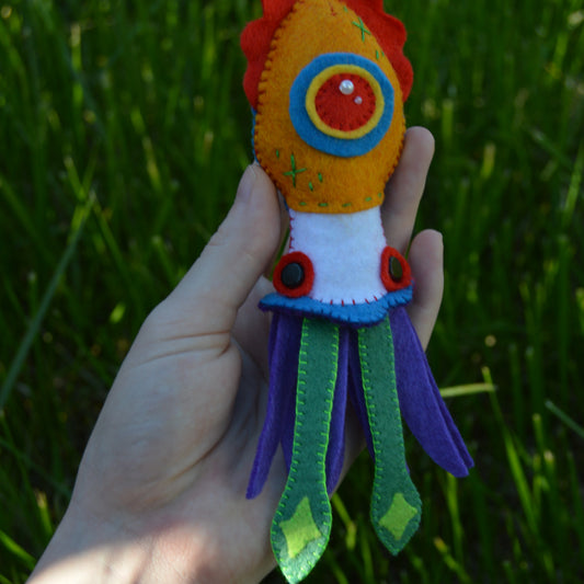 Rainbow Squid Plush