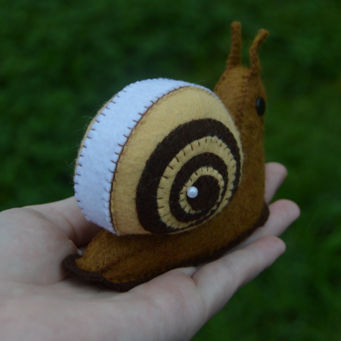 Cinnamon Roll Snail Plush